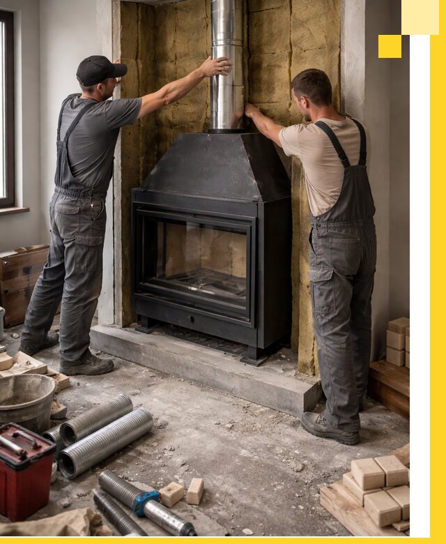 Изготовление и монтаж закрытых каминов в Шатуре под ключ