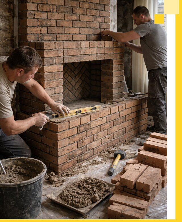 Изготовление и установка кирпичных каминов в Шатуре