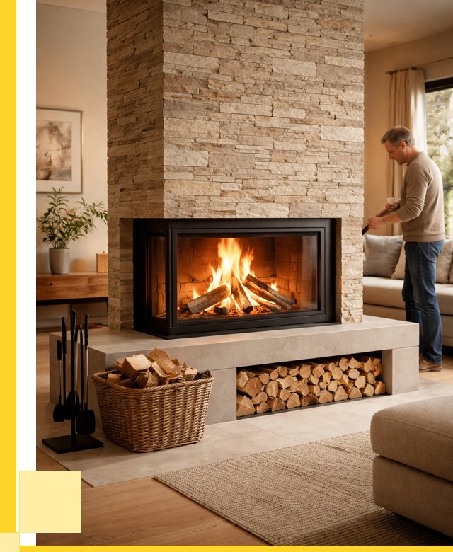 Дровяной камин под ключ в Шатуре от 204880 р. | ЭриданШтр