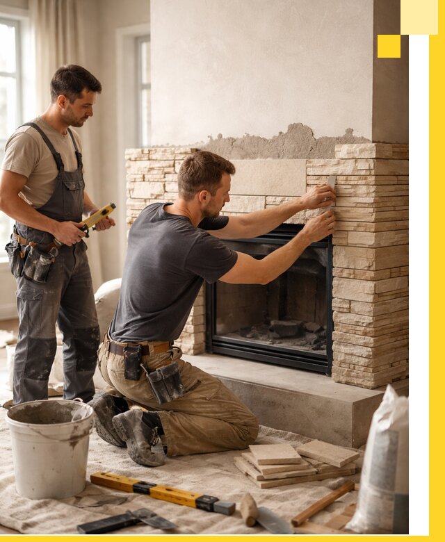 Установка и монтаж каминов для загородного дома в Шатуре