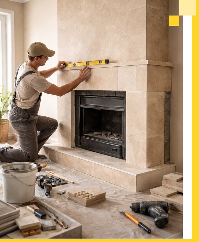 Установка и монтаж каминов в частном доме под ключ в Шатуре