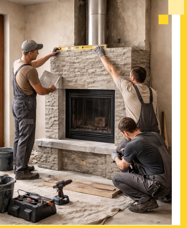 Профессиональный монтаж каминов под ключ в Шатуре для дома