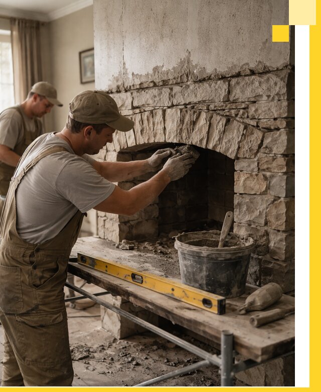 Изготовление каминов под ключ в Шатуре, монтаж и отделка