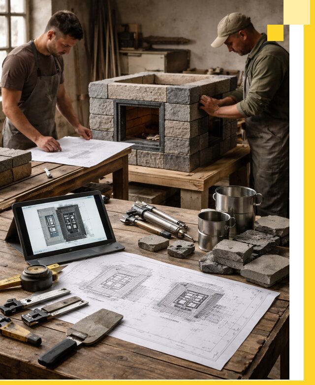 Разработка проектов печей с согласованием и монтажом в Шатуре