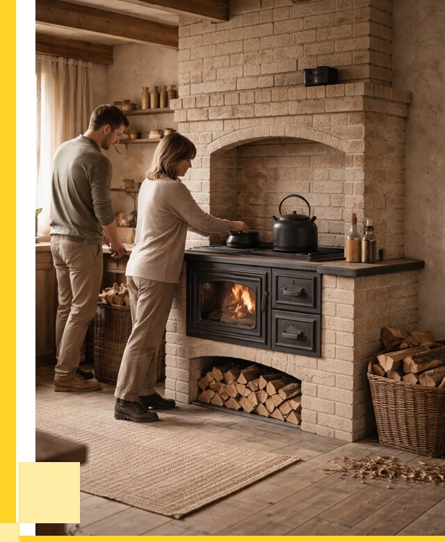 Печи с плитой в Шатуре от 46098 р. | ЭриданШтр — кирпичная печь