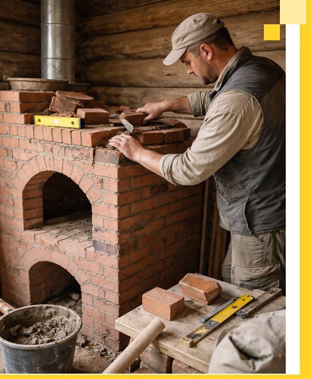 Изготовление и установка русских печей в Шатуре под ключ