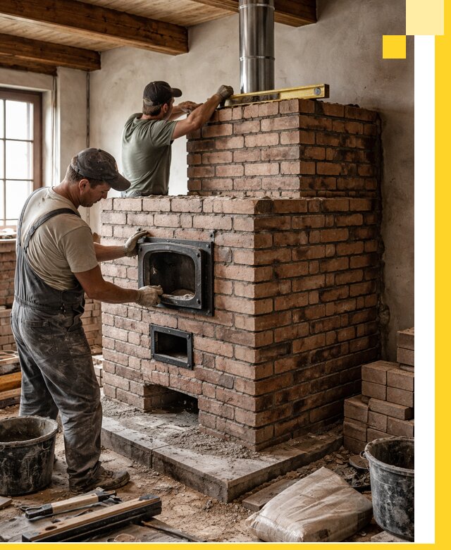 Печи для загородного дома под ключ в Шатуре — монтаж и сервис