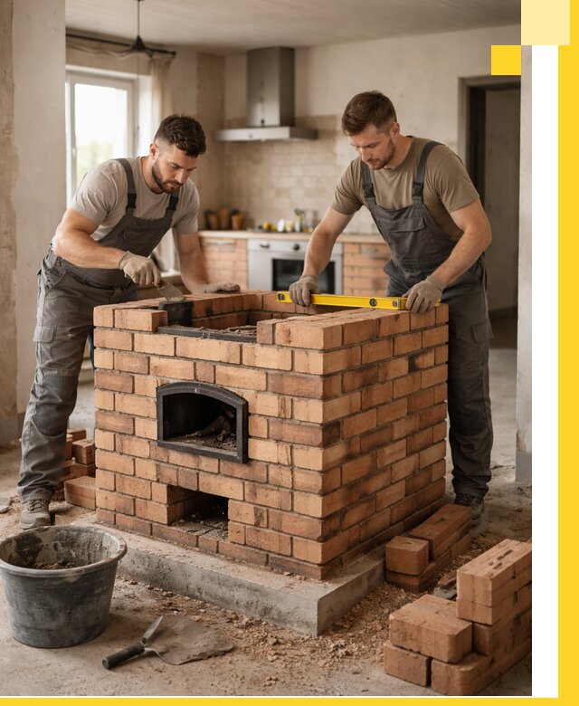 Установка и монтаж печей в частном доме в Шатуре под ключ