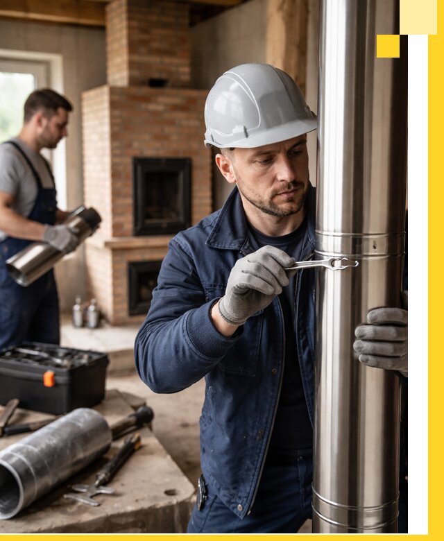 Профессиональный монтаж дымоходов для печей в Шатуре