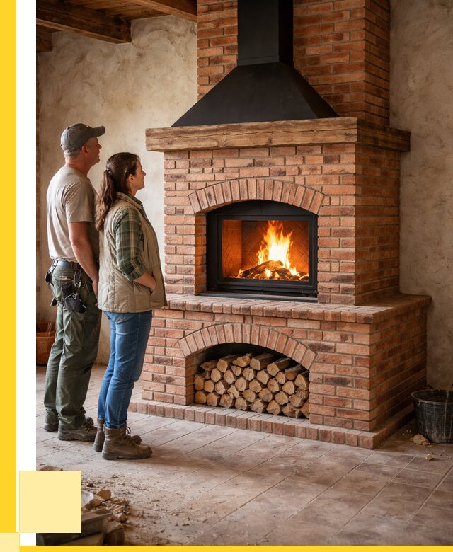 Печи камины из кирпича в Шатуре от 122928 р. | ЭриданШтр