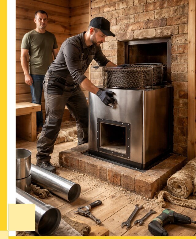 Монтаж банных печей под ключ в Шатуре от 18439 р., ЭриданШтр