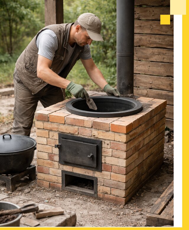 Изготовление и установка печей для казана в Шатуре под ключ