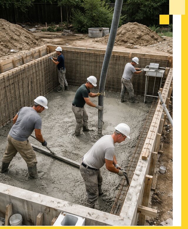 Строительство бетонных бассейнов под ключ в Шатуре