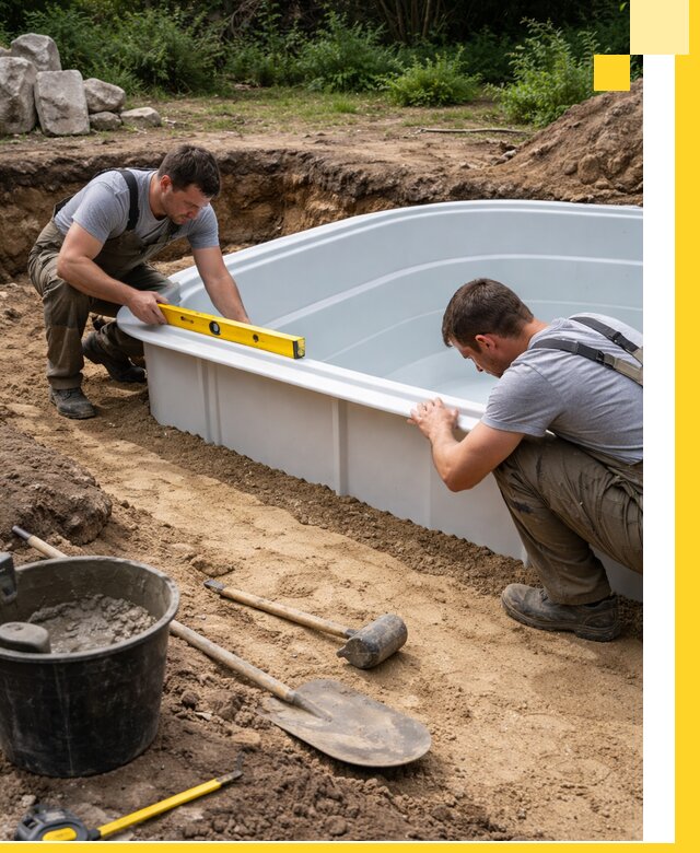 Производство и установка пластиковых бассейнов в Шатуре под ключ