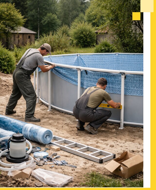 Установка и монтаж каркасных бассейнов в Шатуре под ключ