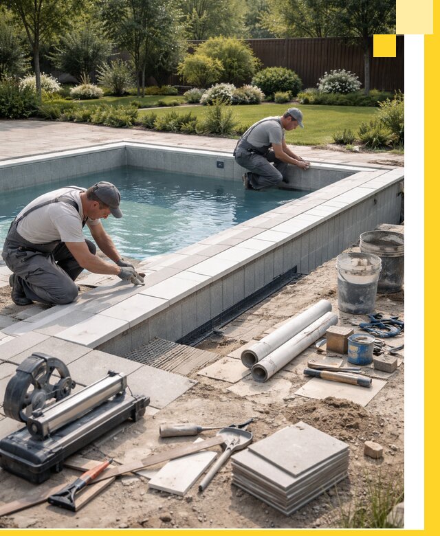 Строительство открытых бассейнов под ключ в Шатуре профессионально