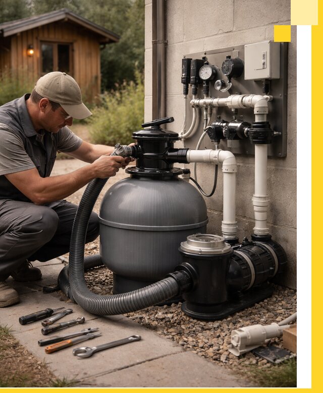 Продажа и монтаж фильтров и насосов для бассейнов в Шатуре