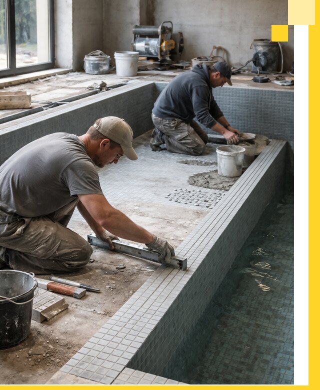 Строительство бассейна в частном доме в Шатуре под ключ