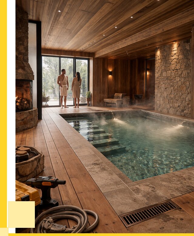 Проекты бань с бассейном под ключ в Шатуре от 76830 р., ЭриданШтр