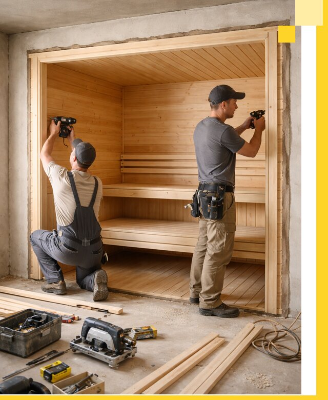 Монтаж саун под ключ в Шатуре — проектирование и установка