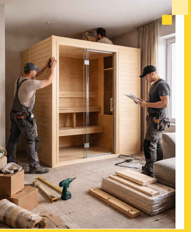 Установка и благоустройство саун в квартире в Шатуре