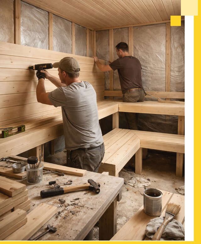 Профессиональная отделка бань и саун под ключ в Шатуре