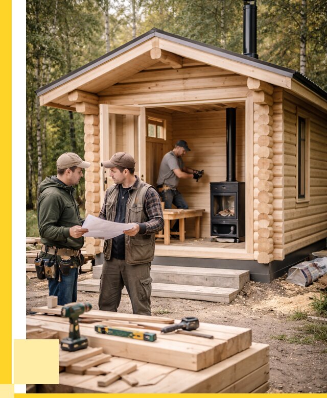 Монтаж бань под ключ в Шатуре — от 204880 р. | ЭриданШтр