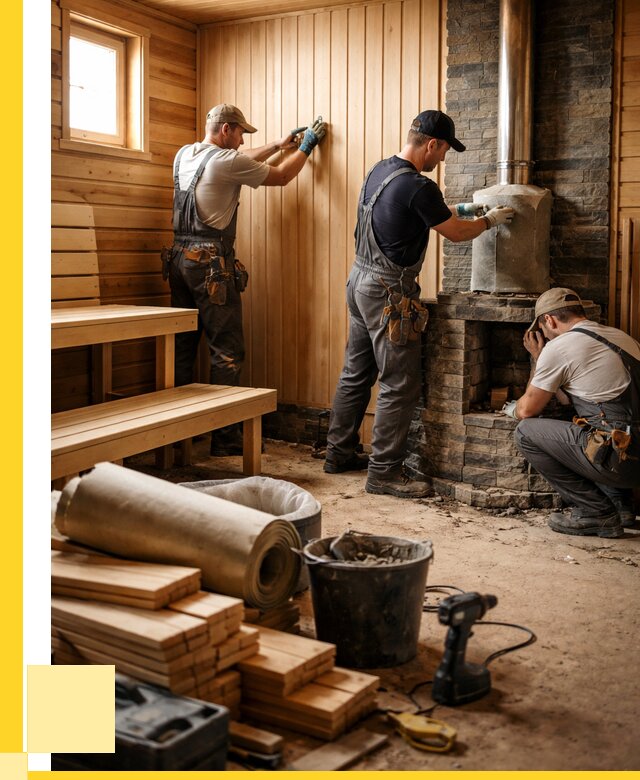 Ремонт бань под ключ в Шатуре от 46098 р. | ЭриданШтр