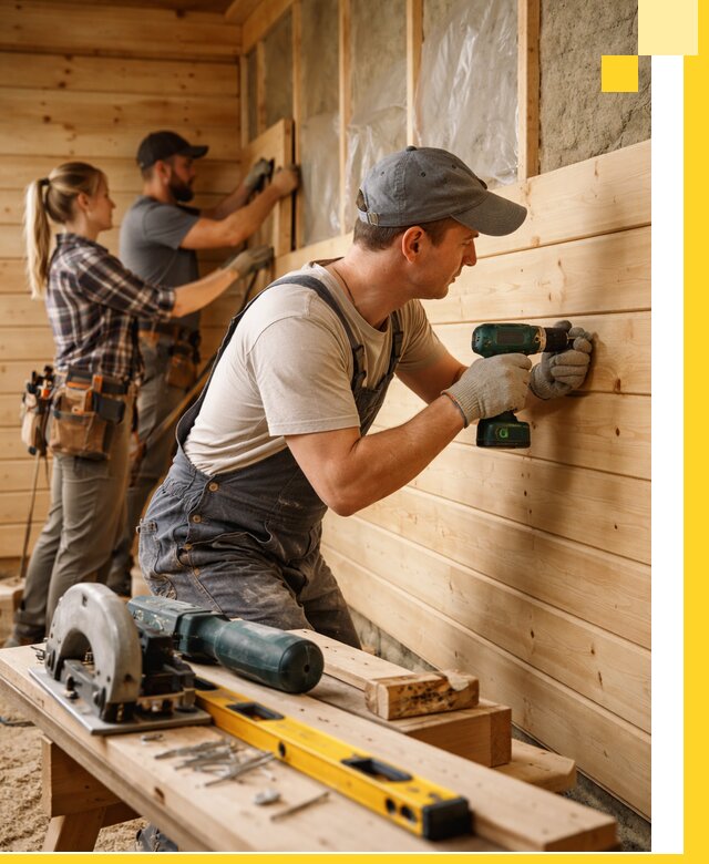 Обшивка бань под ключ в Шатуре: отделка стен и потолков