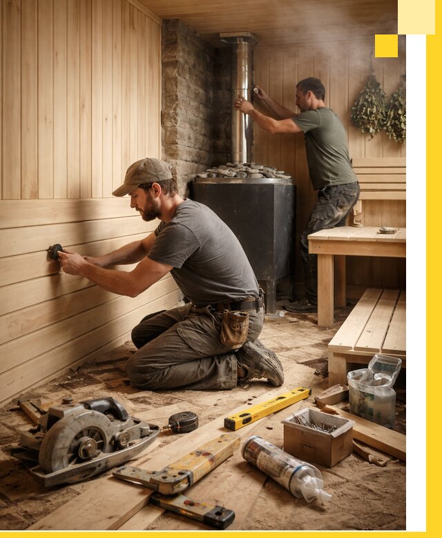 Полное строительство и оснащение парных под ключ в Шатуре