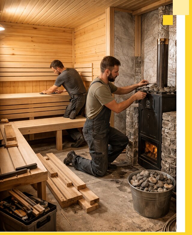 Дизайн и строительство интерьеров бань под ключ в Шатуре