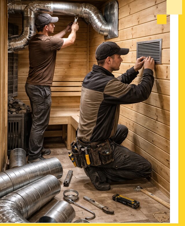 Проектирование и монтаж вентиляции бани в Шатуре под ключ