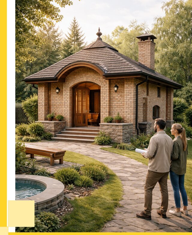 Проект кирпичной бани в Шатуре от 30732 р. | ЭриданШтр