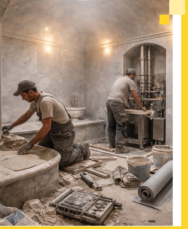 Строительство турецких бань хаммам под ключ в Шатуре